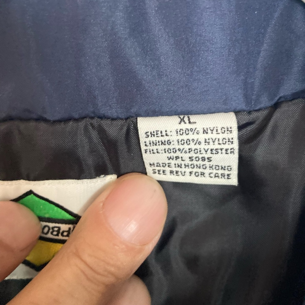 Flipbox Vintage Men's full zip Blue/Black Puffer Vest Size Extra Large. - Picture 9 of 10